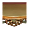 Small wooden wall console painted green and gold. - Moinat - Wall decoration, Hanging consoles