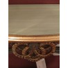 Petite console murale en bois peint en vert et doré. - Moinat - Décoration murale, Console à suspendre