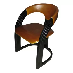 “Modern” armchair from the TURA collection, in goatskin