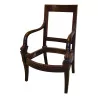 Carcass of empire armchairs in mahogany. - Moinat - Armchairs