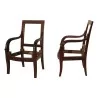 Carcasse de fauteuil empire d'enfant en acajou. - Moinat - Fauteuils