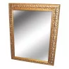 carved and patinated wooden mirror. - Moinat - Mirrors