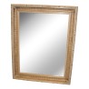 Fluted mirror with aged white patina. - Moinat - Mirrors