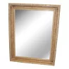 Aged white patinated fluted mirror. - Moinat - Mirrors