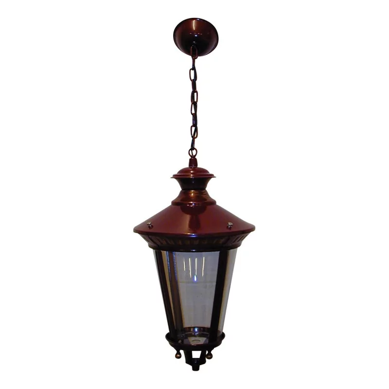 Round lantern with burgundy chain. - Moinat - BrocnRoll