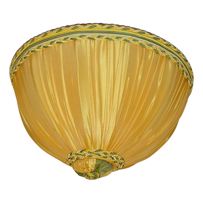 Ceiling light with gathered lampshade made of fabric - Moinat - Chandeliers, Ceiling lamps
