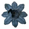 “Leaves” ceiling light in blue painted sheet metal. - Moinat - Chandeliers, Ceiling lamps