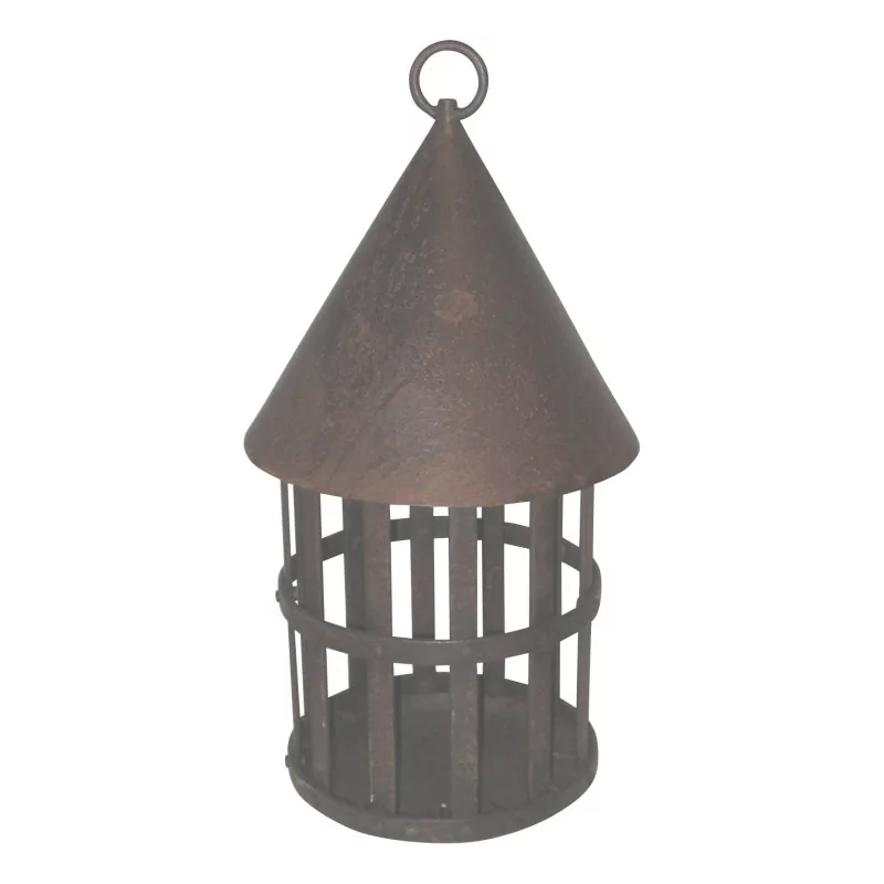 round wrought iron lantern. - Moinat - Chandeliers, Ceiling lamps