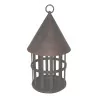 round wrought iron lantern. - Moinat - Chandeliers, Ceiling lamps
