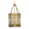 Large round bronze lantern with 6 lights. - Moinat - Chandeliers, Ceiling lamps