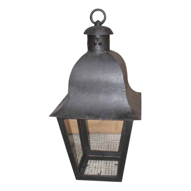 Lanterne carrée en fer forgé à 1 lumière. - Moinat - Lustres, Plafonniers Lanterne carrée en fer forgé à 1 lumière. - Moinat - Lustres, Plafonniers