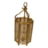 Lanterne de style Louis XVI en bronze ciselé à 4 lumières. - Moinat - Lustres, Plafonniers