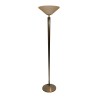 \"Delage\" chrome floor lamp with glassware. - Moinat - Standing lamps