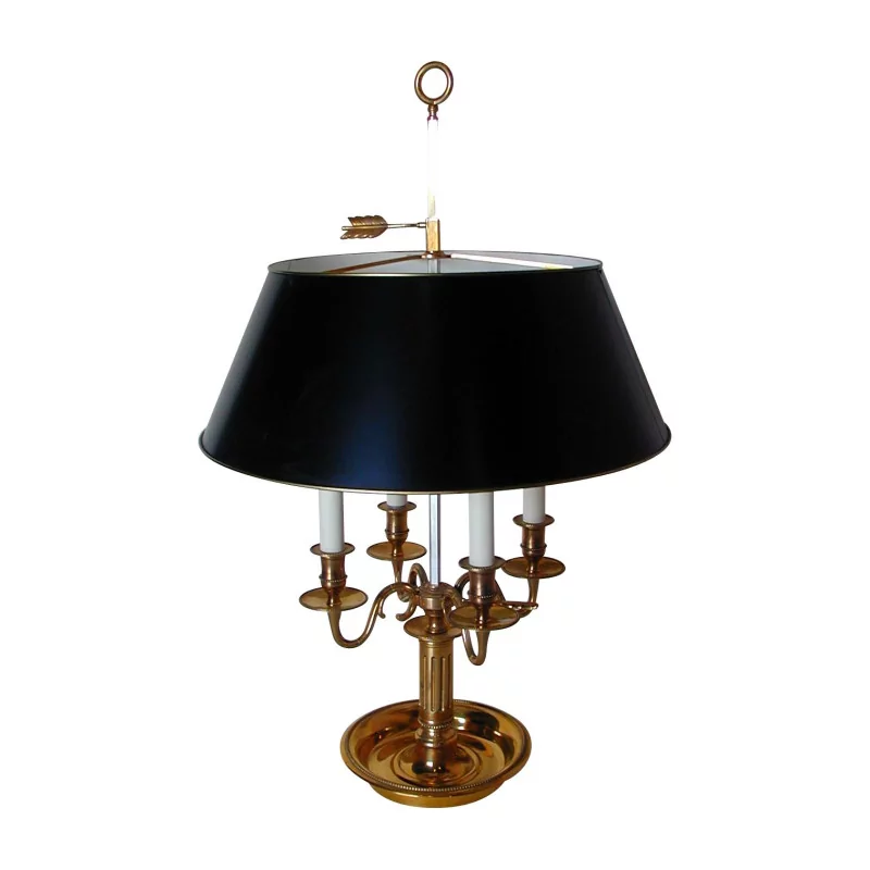Lampe de bureau Louis XVI en bronze doré. - Moinat - Lampes de table