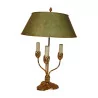 лампа «Нимфея», с 3 лампами, с абажуром из листового металла зеленого цвета. - Moinat - Настольные лампы