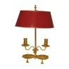 Empire bouillotte lamp in gilt bronze with 2 lights, with … - Moinat - Table lamps