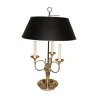 Bouillotte-Lampe Directoire aus versilberter Bronze mit 3 Lichtern, … - Moinat - Tischlampen