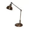 nickel desk lamp on an oval base. - Moinat - Table lamps