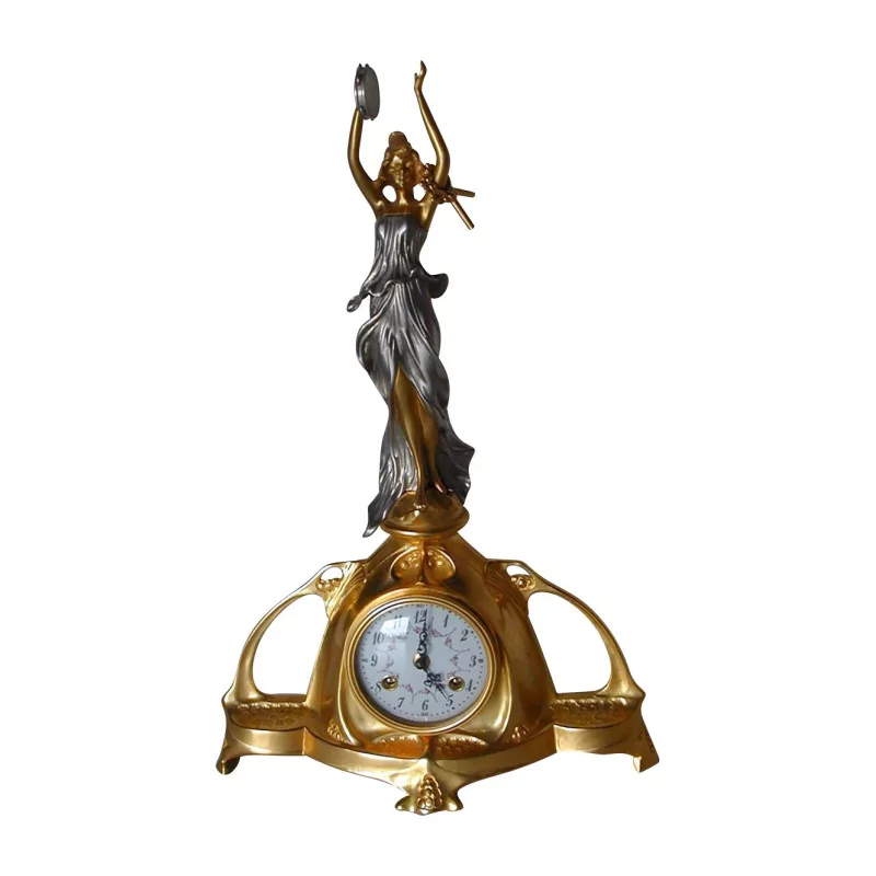 Gilt bronze clock, 1900 style. - Moinat - BrocnRoll