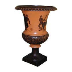 Pair of Directoire garden vases, from an old