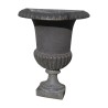 Vase demi-lune "MEDICIS" en fonte noir. - Moinat - Urnes, Vases