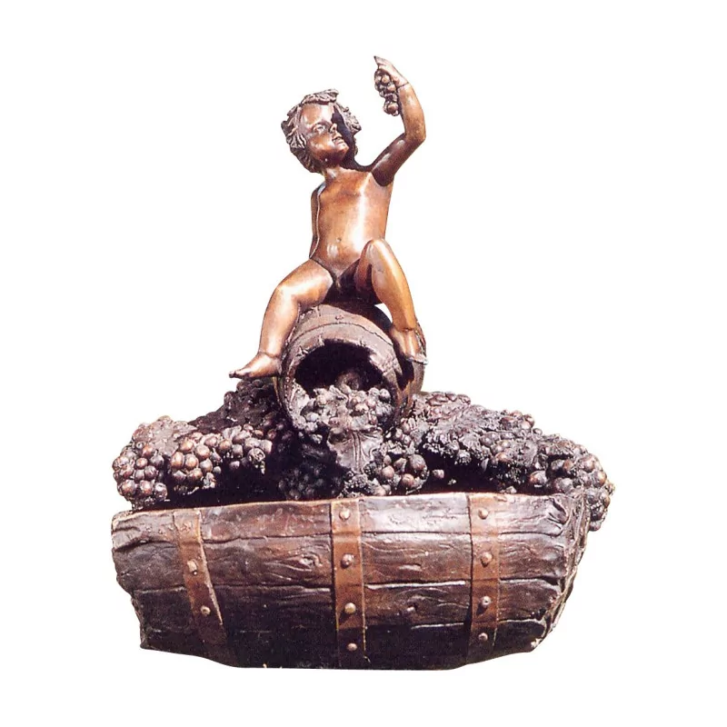 „Bacchus“ aus Bronze, der einen Brunnen bildet. - Moinat - VE2022/2