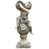 Statue aus rekonstituiertem Stein „Tamburinspieler“. Basis 29 x … - Moinat - Statuen
