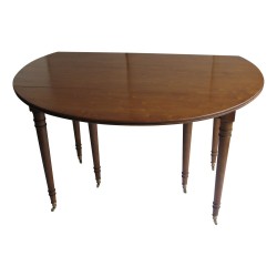 Dining room table with walnut stained flap, with 2 …