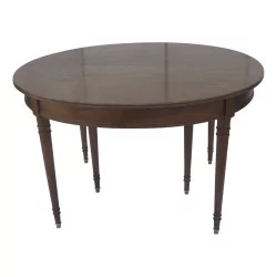 Directoire style dining table in walnut tint, with …