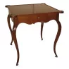 Louis XV game table in cherry wood with 1 drawer, top … - Moinat - Bridge tables, Changer tables