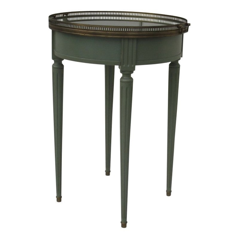 Louis XVI hot water bottle table in green lacquered wood, with … - Moinat - End tables, Bouillotte tables, Bedside tables, Pedestal tables Louis XVI hot water bottle table in green lacquered wood, with … - Moinat - End tables, Bouillotte tables, Bedside tables, Pedestal tables