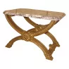 стул для гостиной в стиле Людовика XVI с деревянным миндальным печеньем … - Moinat - Табуреты, Сиденья, Пуфы