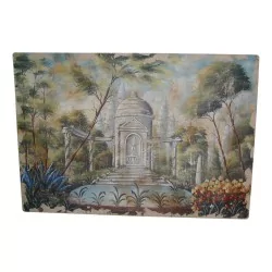 Fresco painted on wooden panel.