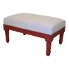 Louis XVI red lacquered footrest, without fabric. - Moinat - BrocnRoll