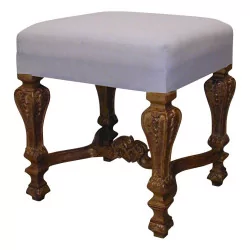 Louis XIV stool with gilded wood spacer.