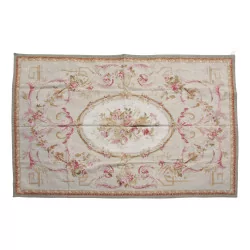 Aubusson rug design 0371 - G. Colours: Beige, pink, green, …