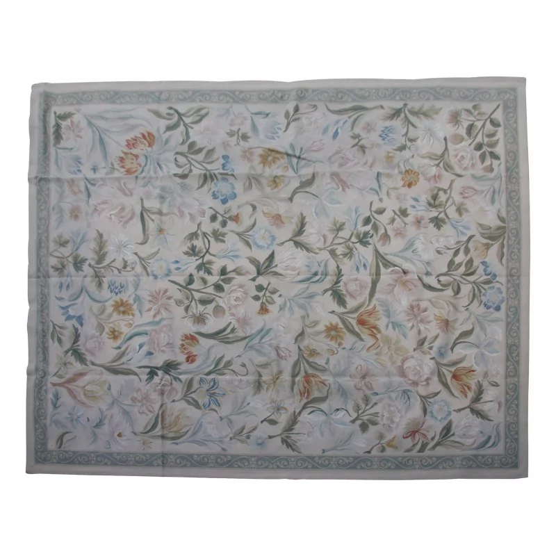 Aubusson carpet design 95 - l. Colors: blue, beige, green, … - Moinat - Rugs
