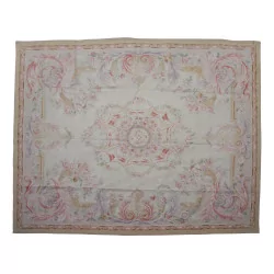 Aubusson rug design 791 - X. Colors: Pink, beige, red,