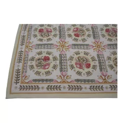 Aubusson rug design 0278 - I Colours: beige, pink, green, …