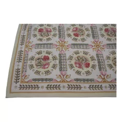 Teppich Aubusson Dessin 0278 - I Farben: Beige, Rosa, Grün, …