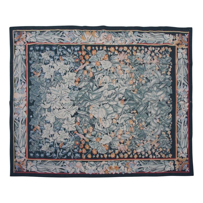 Aubusson rug design 0224. Colors: Green, red, yellow - Moinat - Rugs Aubusson rug design 0224. Colors: Green, red, yellow - Moinat - Rugs