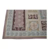 Teppich Aubusson Dessin 0170. Farben: Blau, Rosa, Braun, Beige - Moinat - Teppiche