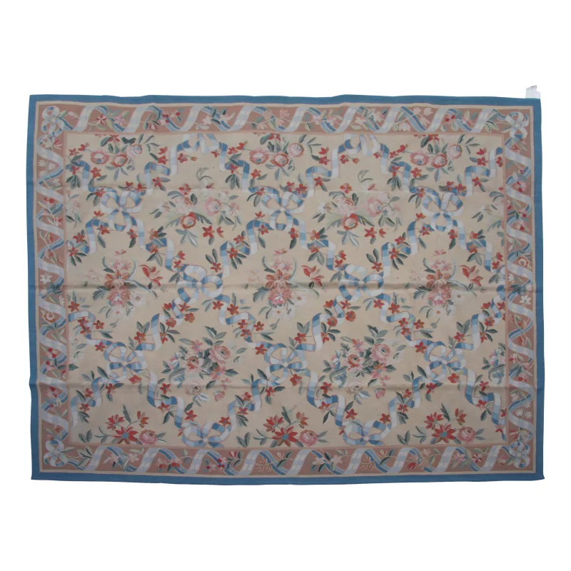 Aubusson 地毯设计 0022。颜色：蓝色、米色、棕色、绿色…… - Moinat - 地毯
