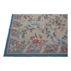 Tapis Aubusson dessin 0022. Coloris : bleu, beige, brun, vert, …