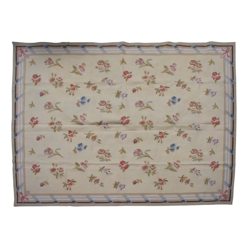 Aubusson rug design 0030 - A. Colours: beige, blue, red, … - Moinat - Rugs