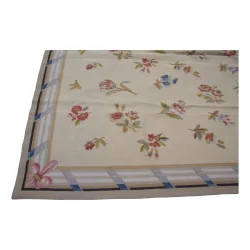 Teppich Aubusson Dessin 0030 - A. Farben: Beige, Blau, Rot, …