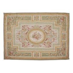 Aubusson-Teppich Dessin 0126-G. Farben: beige, grün, gelb, …