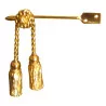 Pair of “Cordon” coat hooks in gilded brass. - Moinat - Decorating accessories