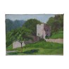 Tableau huile sur toile “Ruines”, de Henri RUEGGER (1881 - … - Moinat - Tableaux - Paysage