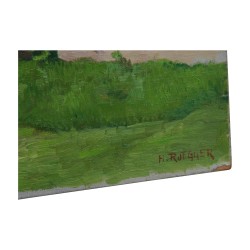 Tableau huile sur toile “Ruines”, de Henri RUEGGER (1881 - …